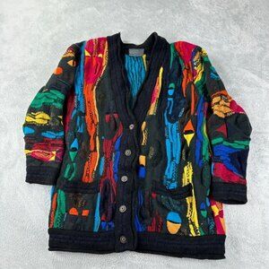 Vintage Coogi Australia  Wool Cardigan Women's Size Medium Biggie Smalls